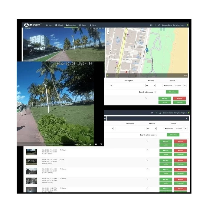logistics bodycams-ZEPCAM Manager