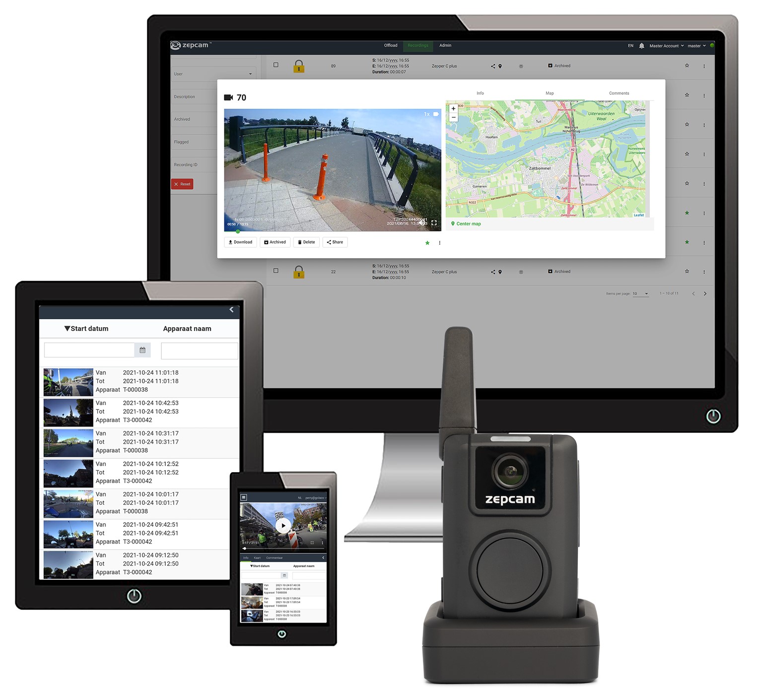 ZEPCAM Manager-T3 Live-Streaming Evidence ZEPCAM Innovations
